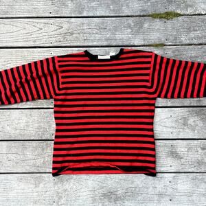 Item 37 Striped Merino Wool sweater, Mens S, Womans L,